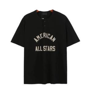 Essentials American All Stars Czarny Koszulka