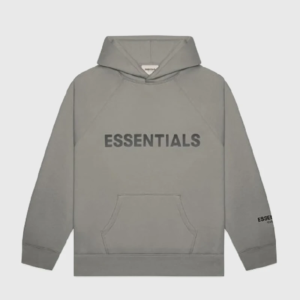 Essentials Fear Of God Oversized Szary Hoodie
