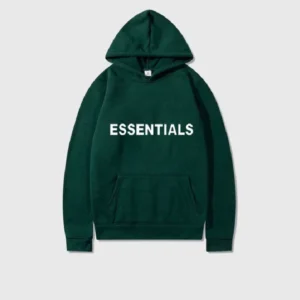 Essentials Fear of God Zielony Hoodie