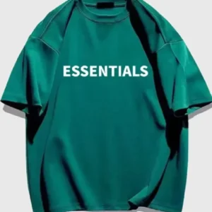 Essentials Fear of God Zielony T-Shirt