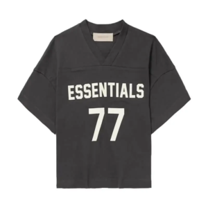 Essentials Fear Of God Football Czarny T-Shirt