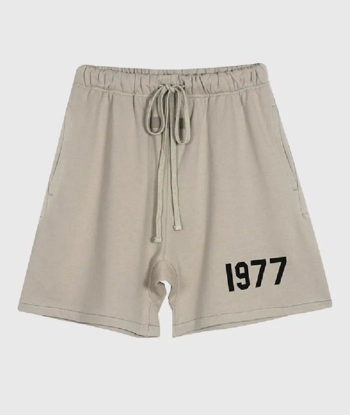 Fear-of-God-Essentials-1977-Logo-Shorts-Beige