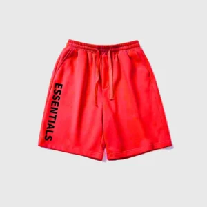 Essentials Fear of God Czerwony Short