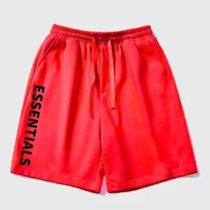 Essentials Fear of God Czerwony Short