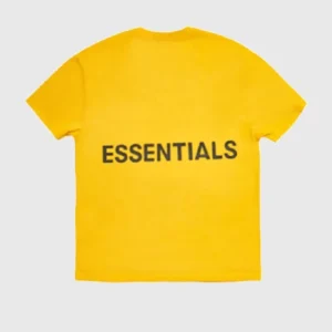 Essentials Fear of God Applique Żółty T-Shirt