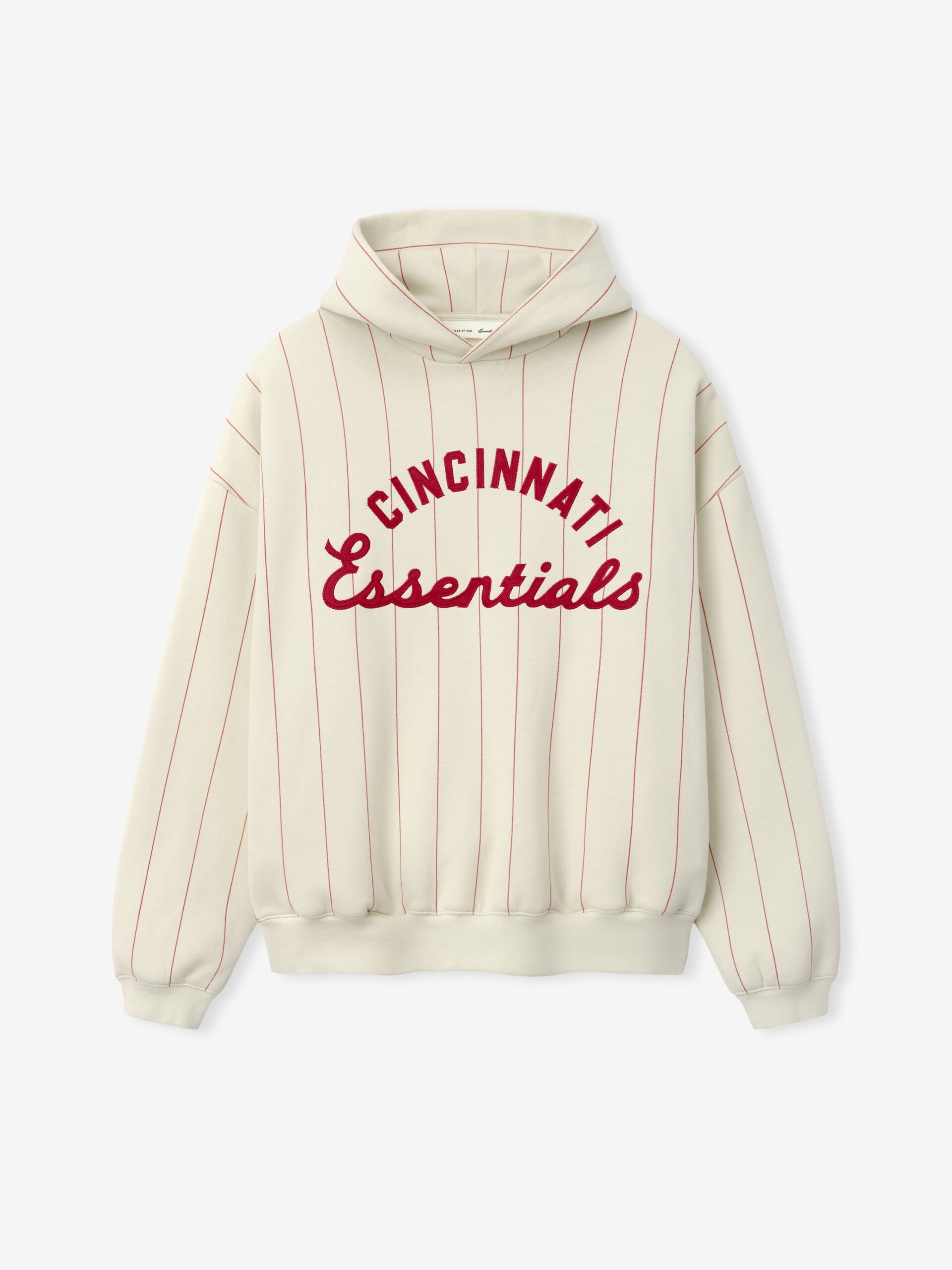 RW00207_REDS_SPORT_HOODIE-OAT_WITH_RED_PINSTRIPES_1 Essentials fear of God Reds Sport Hoodie