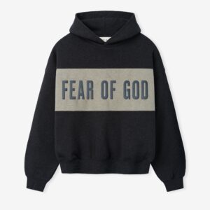 Essential Cropped Relaxed Panelled Hoodie