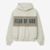 Essential Cropped Relaxed Panelled Grey Hoodie