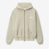 Essentials Gray 90s Zip-Up Hoodie