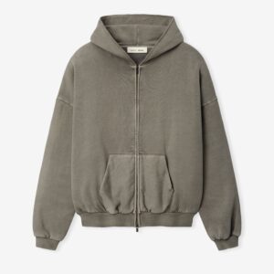 90s Zip-Up Essentials Hoodie